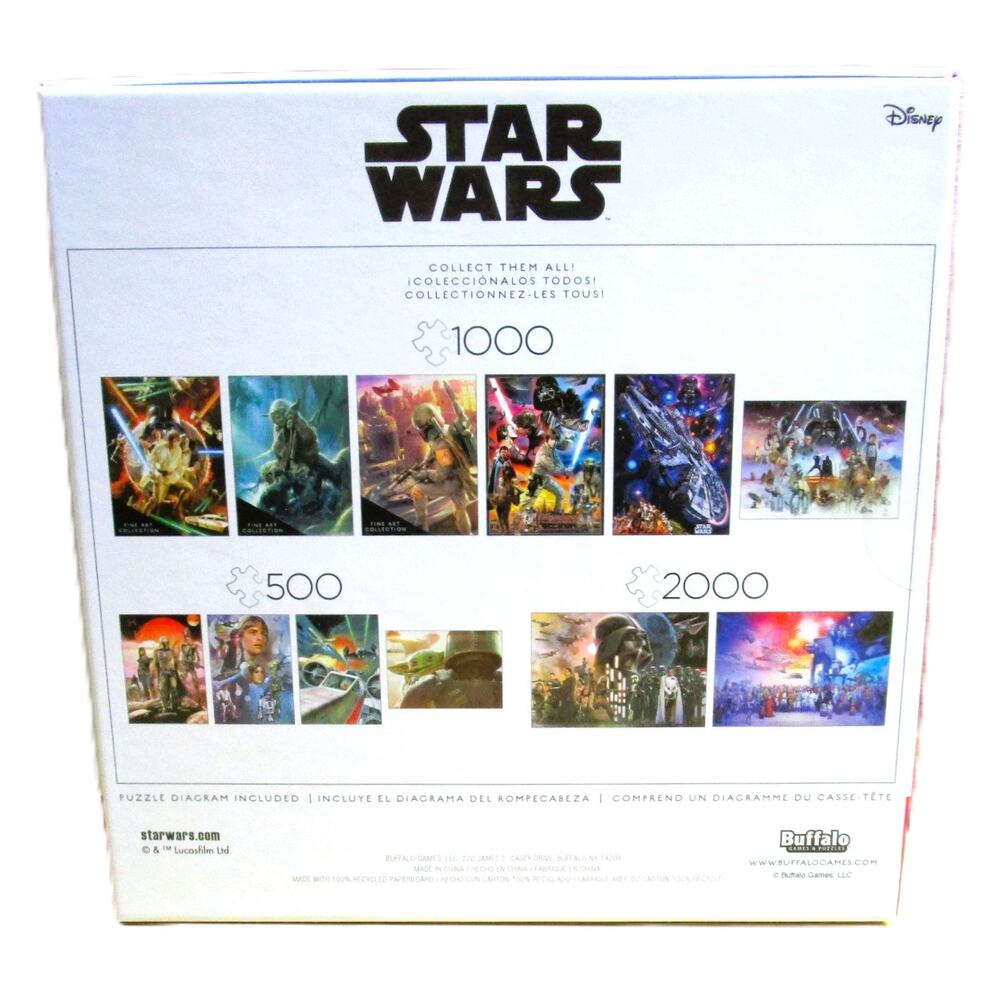 Star Wars Jigsaw Puzzle the Mandalorian with Baby Yoda 500 Pieces 21x25 inches - Picture 2 of 3